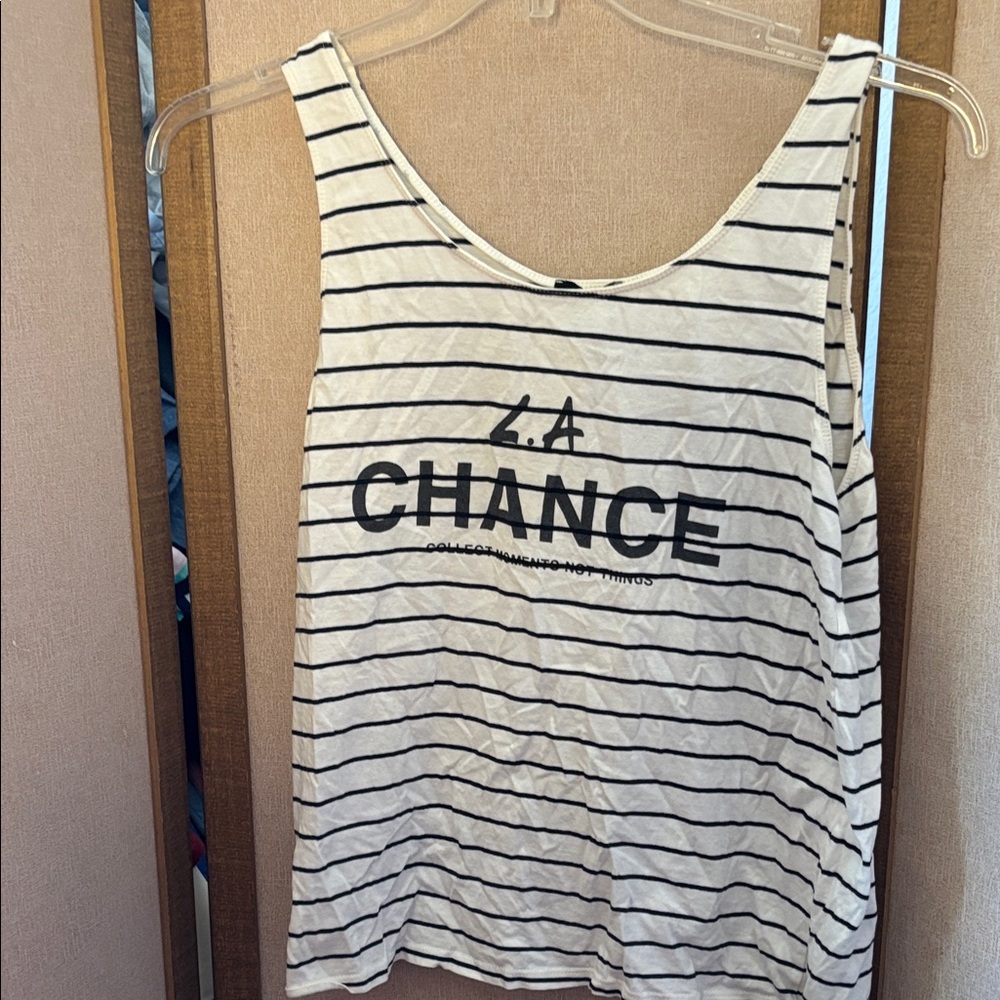 Ming jeans Striped Tank Top small
